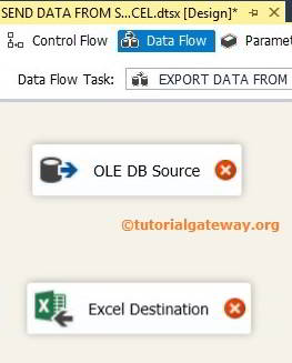 Add Ole DB Source and Excel Destination  2