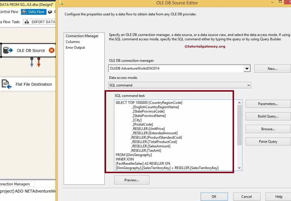 Export Data from SQL Server to Flat File in SSIS 3