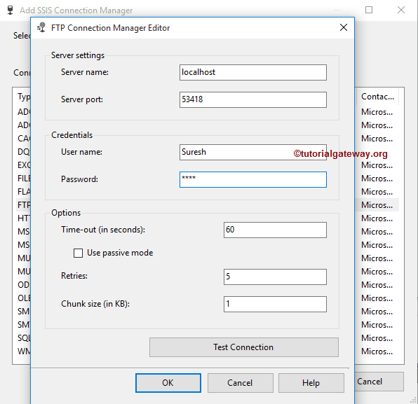 SSIS FTP Connection Manager 4