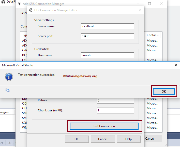 SSIS FTP Connection Manager 6