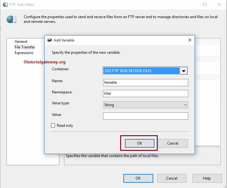 SSIS FTP TASK 10