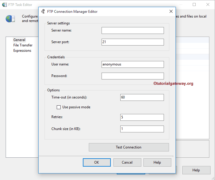 FTP Connection Manager