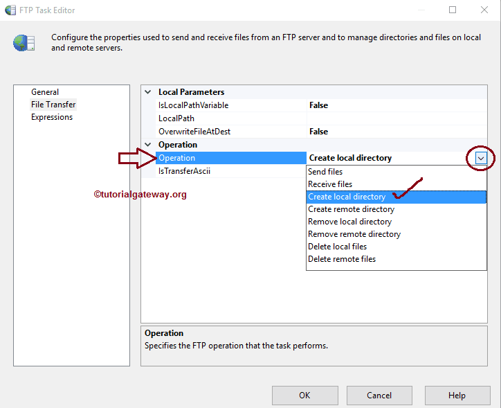 SSIS FTP TASK CREATE LOCAL DIRECTORY 4