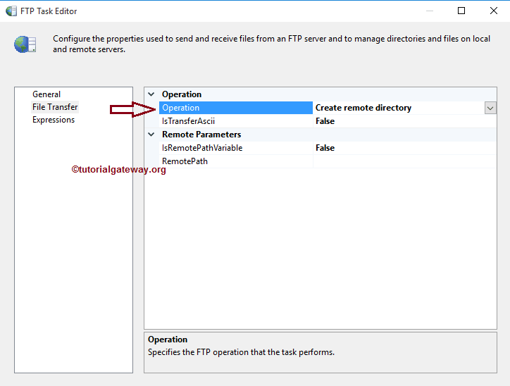 SSIS FTP TASK CREATE REMOTE DIRECTORY 3