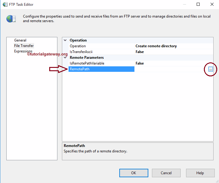 SSIS FTP TASK CREATE REMOTE DIRECTORY 4