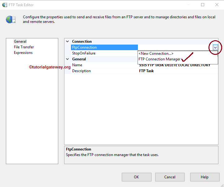 SSIS FTP TASK DELETE LOCAL DIRECTORY 2