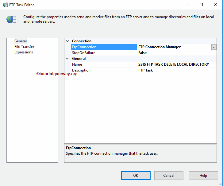 SSIS FTP TASK DELETE LOCAL DIRECTORY 3