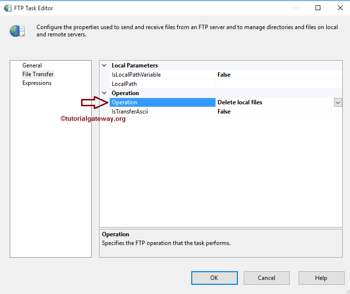 SSIS FTP TASK DELETE LOCAL FILES 3