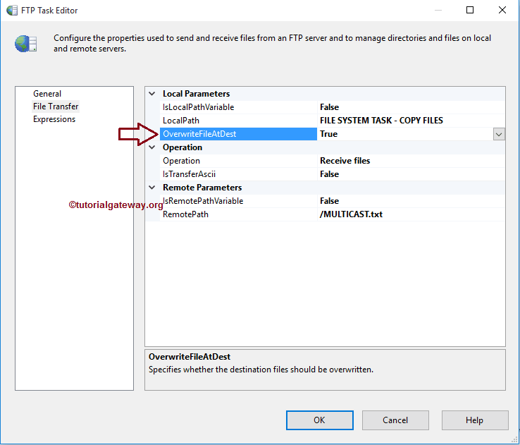 SSIS FTP TASK RECEIVE FILES 10