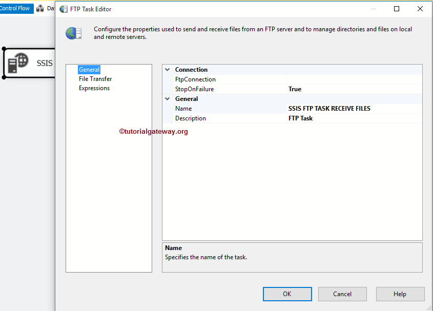 SSIS FTP TASK RECEIVE FILES 2