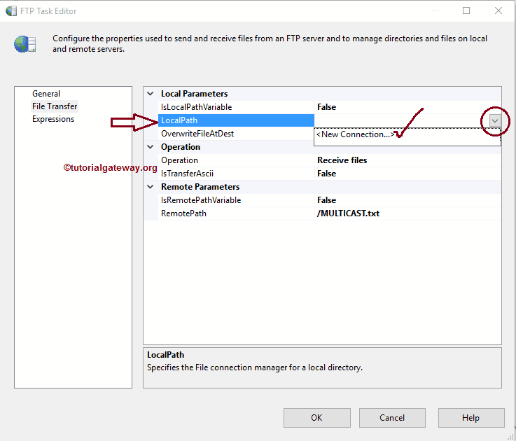 SSIS FTP TASK RECEIVE FILES 7