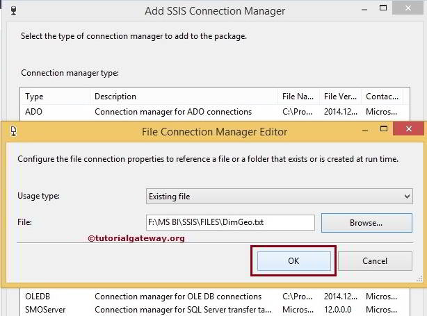File Connection Manager in SSIS 8