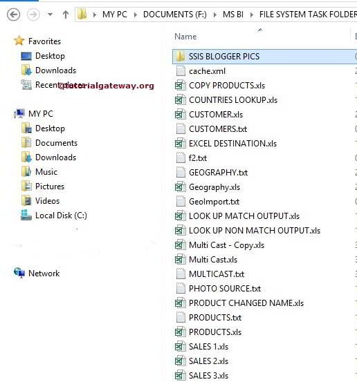 Copy Directory Using File System Task in SSIS