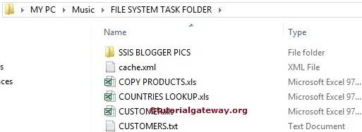Delete Directory Content Using File System Task in SSIS 2014