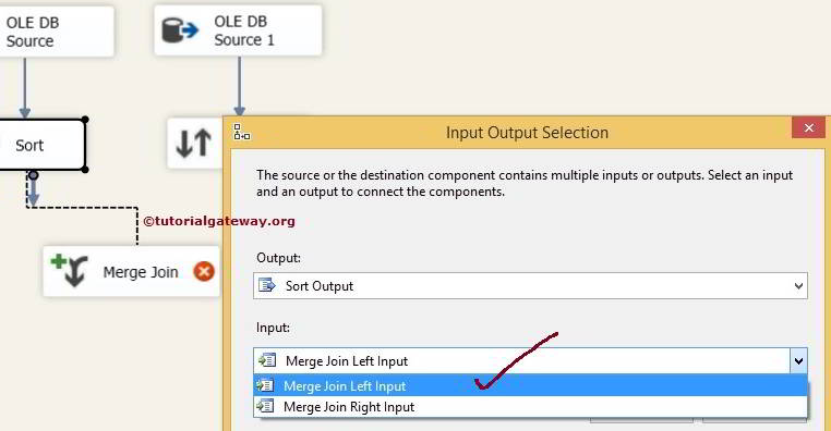 Right Outer Join in ssis Using Merge Join Transformation 9