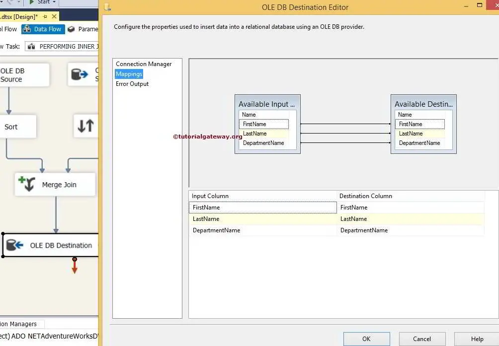 Right Outer Join in ssis Using Merge Join Transformation 14