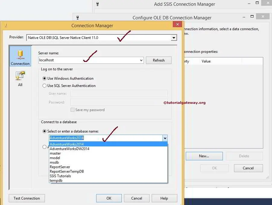 OLE DB Connection Manager in SSIS 5