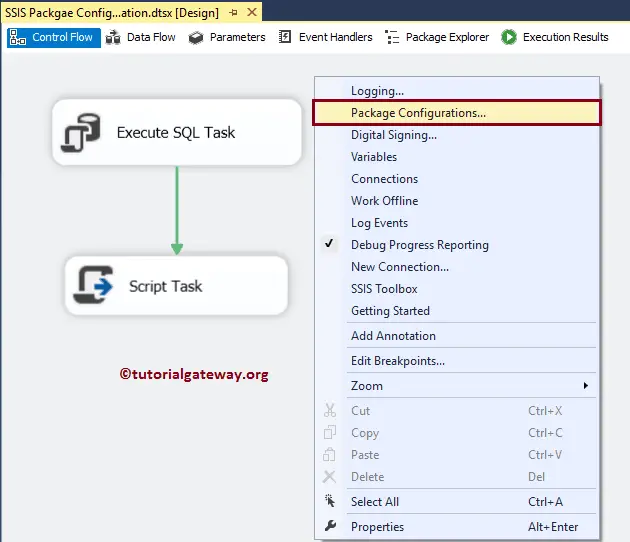 SSIS Package Configuration using Registry Entry 9