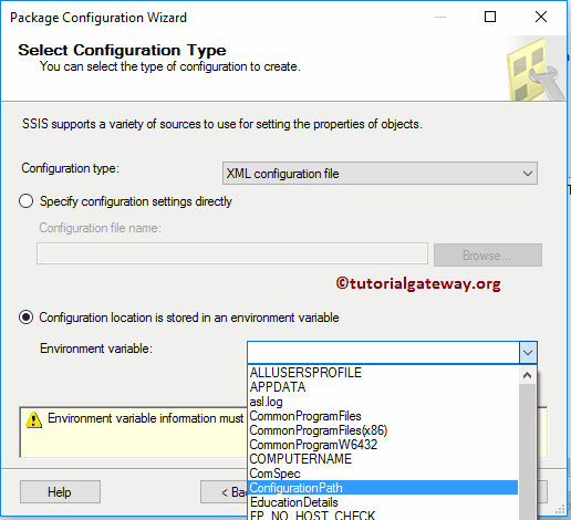 SSIS Package Configuration using XML Configuration FIle Part 2 10