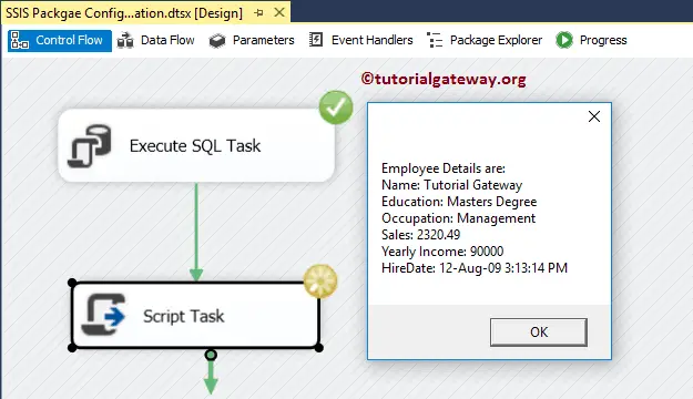SSIS Package Configuration using XML Configuration FIle Part 2 14