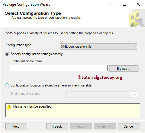 SSIS Package Configuration using XML Configuration FIle Part 2 8