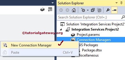 SSIS Project Level Connection Manager 2