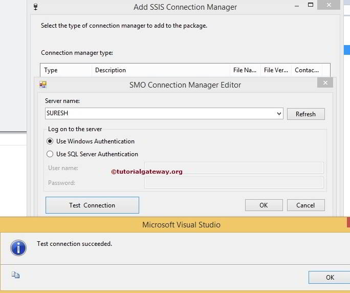 SMO Connection Manager in SSIS 5