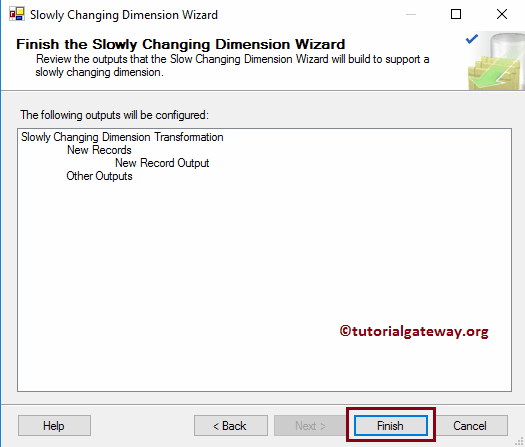 SSIS Slowly Changing Dimension Type 1 - 14