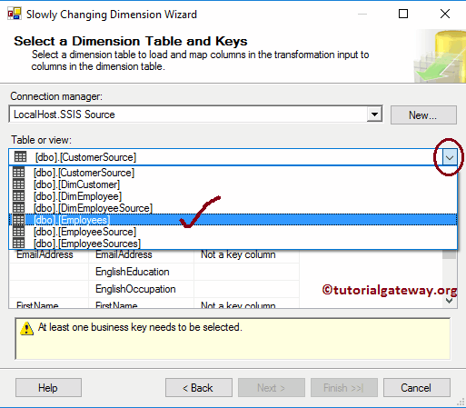 SSIS Slowly Changing Dimension Type 1 - 9