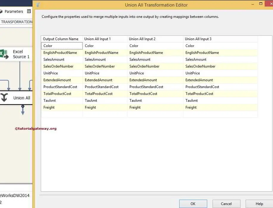 Union All Transformation in SSIS 8