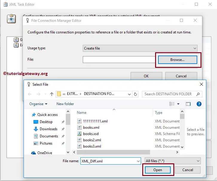 SSIS XML Task to differentiate between XML Files 11