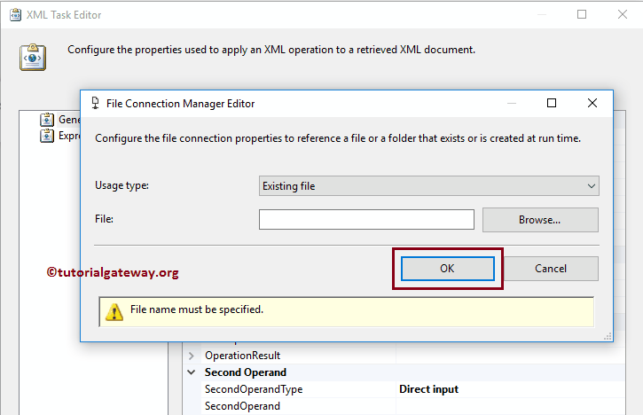 SSIS XML Task to differentiate between XML Files 14