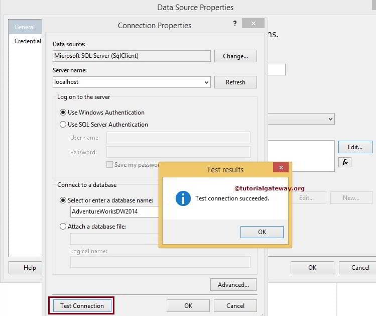 Embedded Data Source in SSRS 6