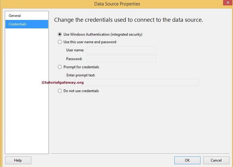 Embedded Data Source in SSRS 7