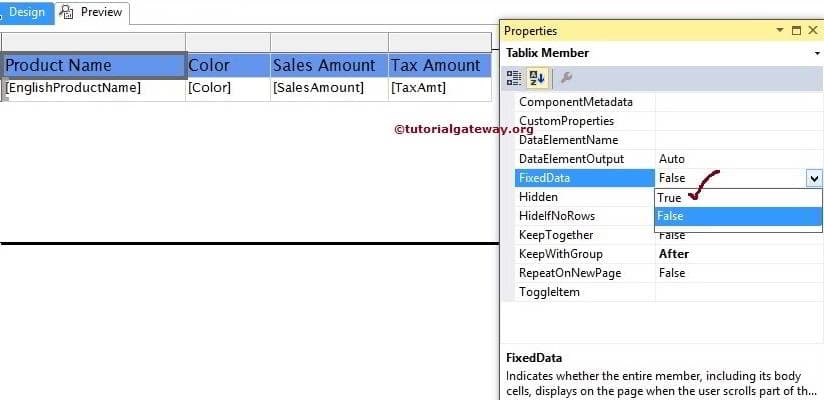 Keep Headers Visible While Scrolling in SSRS 2014