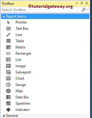 SSRS Report Items 1