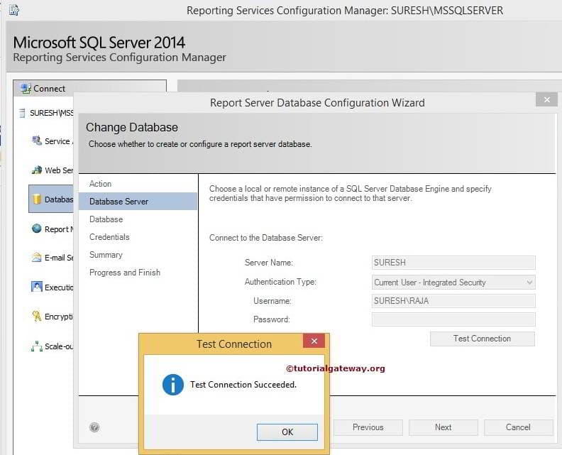 SQL Server Reporting Services Configuration Manager 11