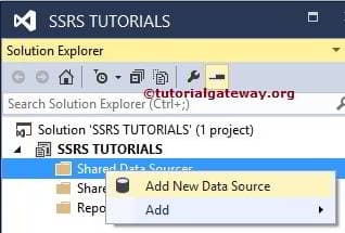 SSRS Shared Data Source 2