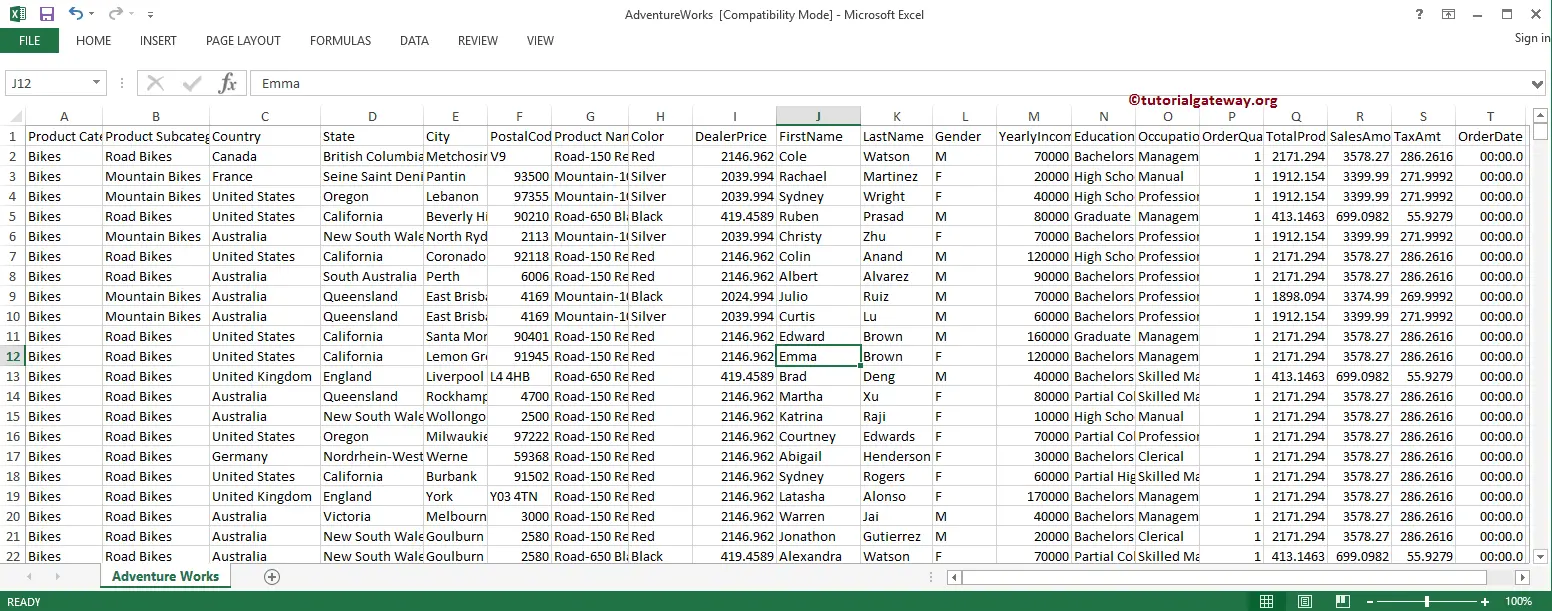 Excel File 1