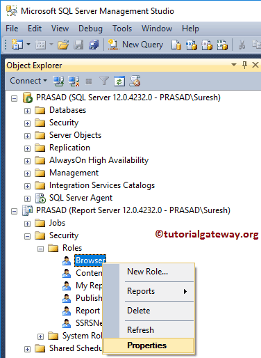 Security in SSRS 22