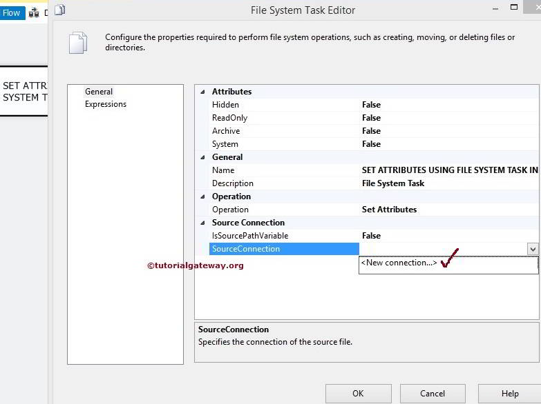 Setting Attributes Using File System Task in SSIS 4