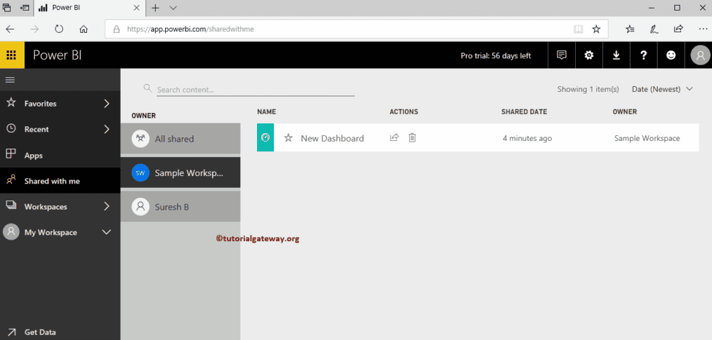 Share Power BI Workspace 8