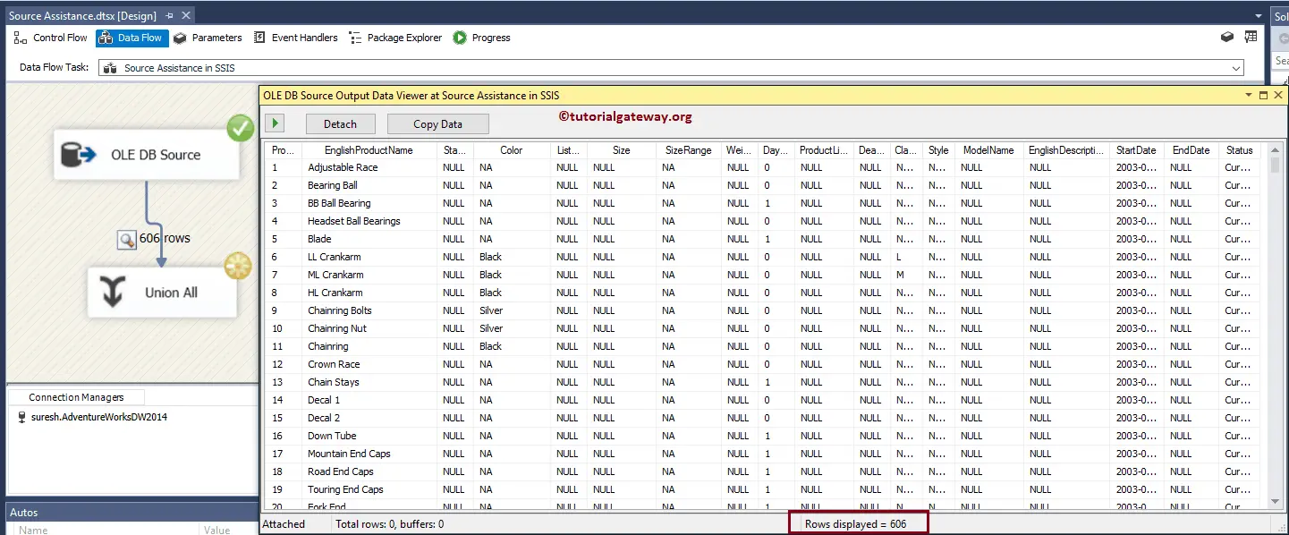 Source Assistance in SSIS 10
