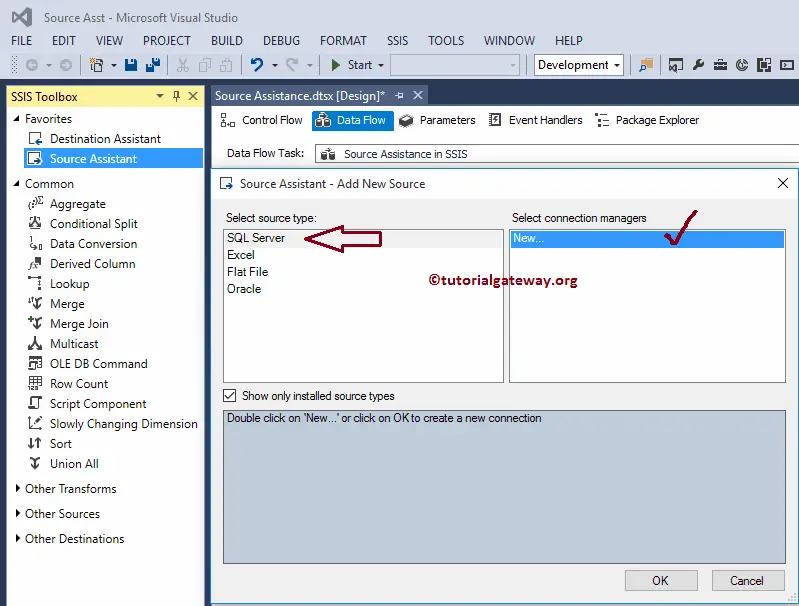 Source Assistance in SSIS 2