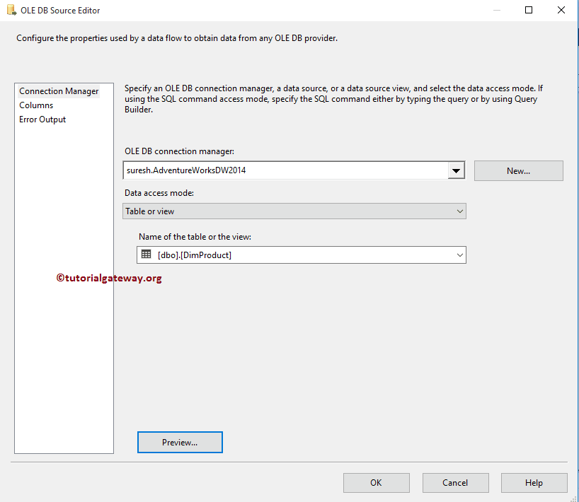 Source Assistance in SSIS 6