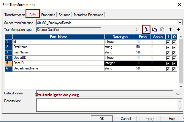 Port Tab to add or remove columns 14