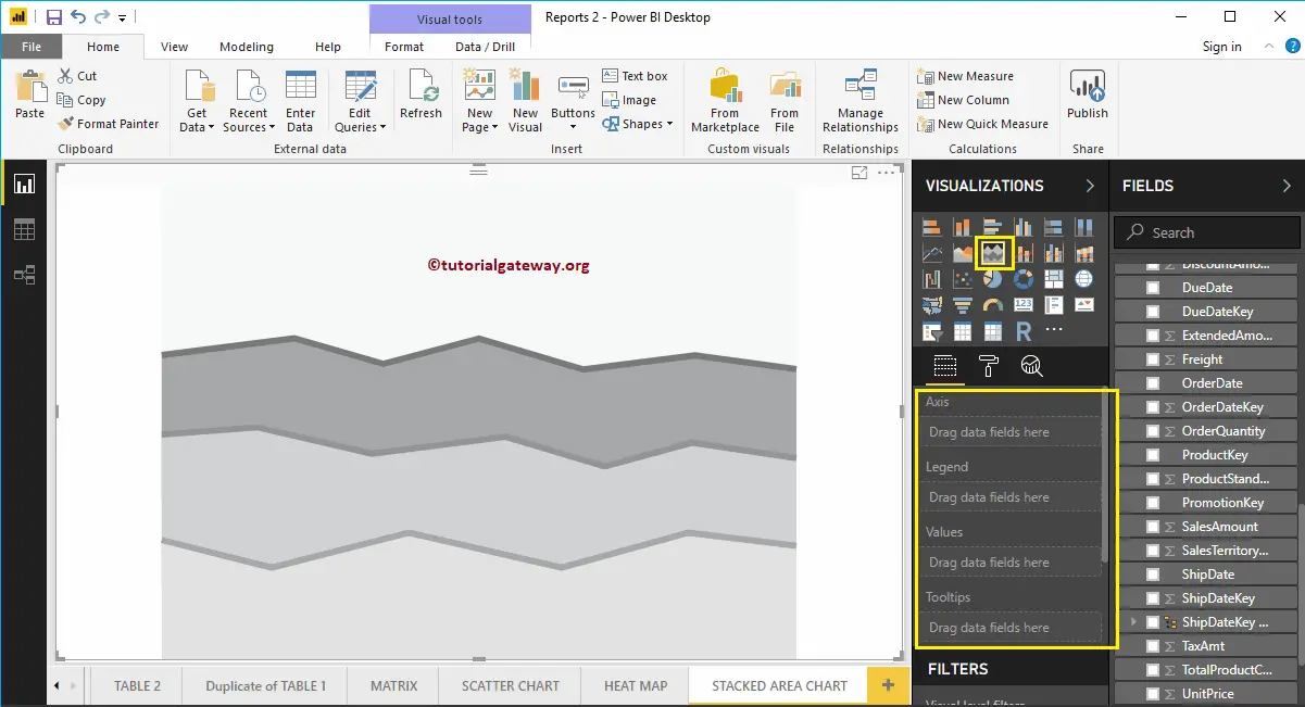 Stacked Area Chart in Power BI 5