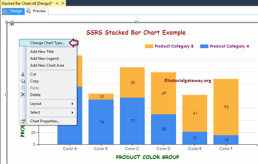 Ssrs Bar Chart Colors
