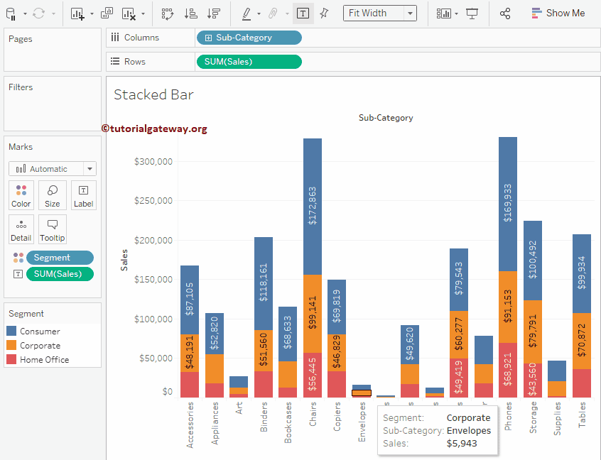 Tableau Area Chart Stacked