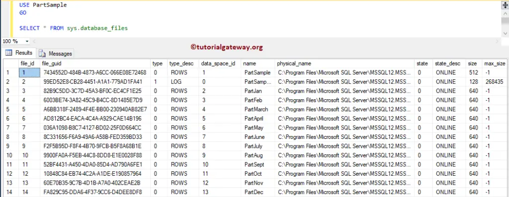 Table Partitioning in SQL Server 11